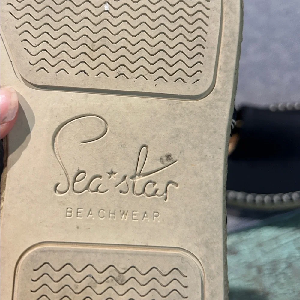 Women's Sea Star Beachwear® Beachcomber espadrille water shoes in black Size 9